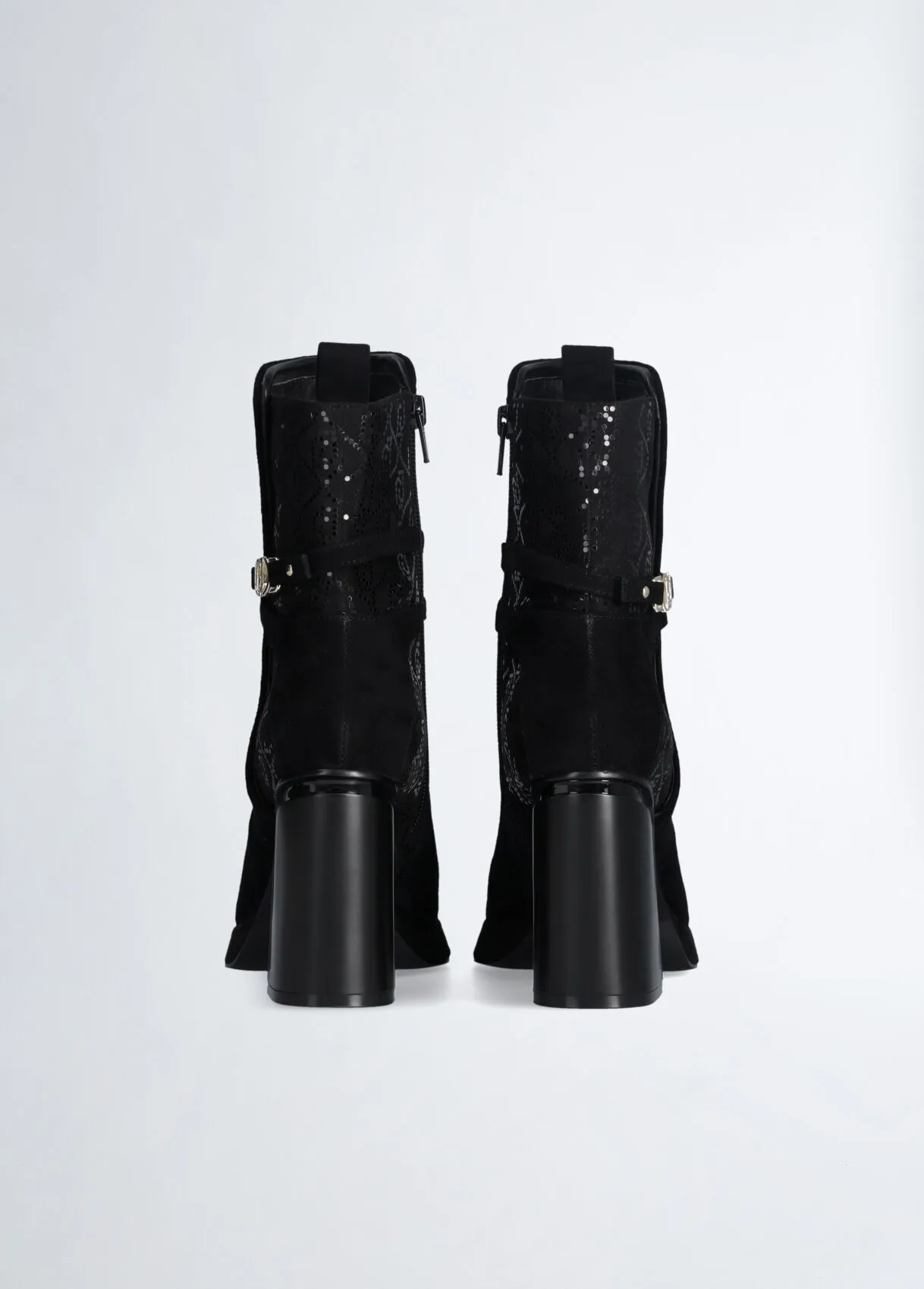 Stivaletti neri in suede