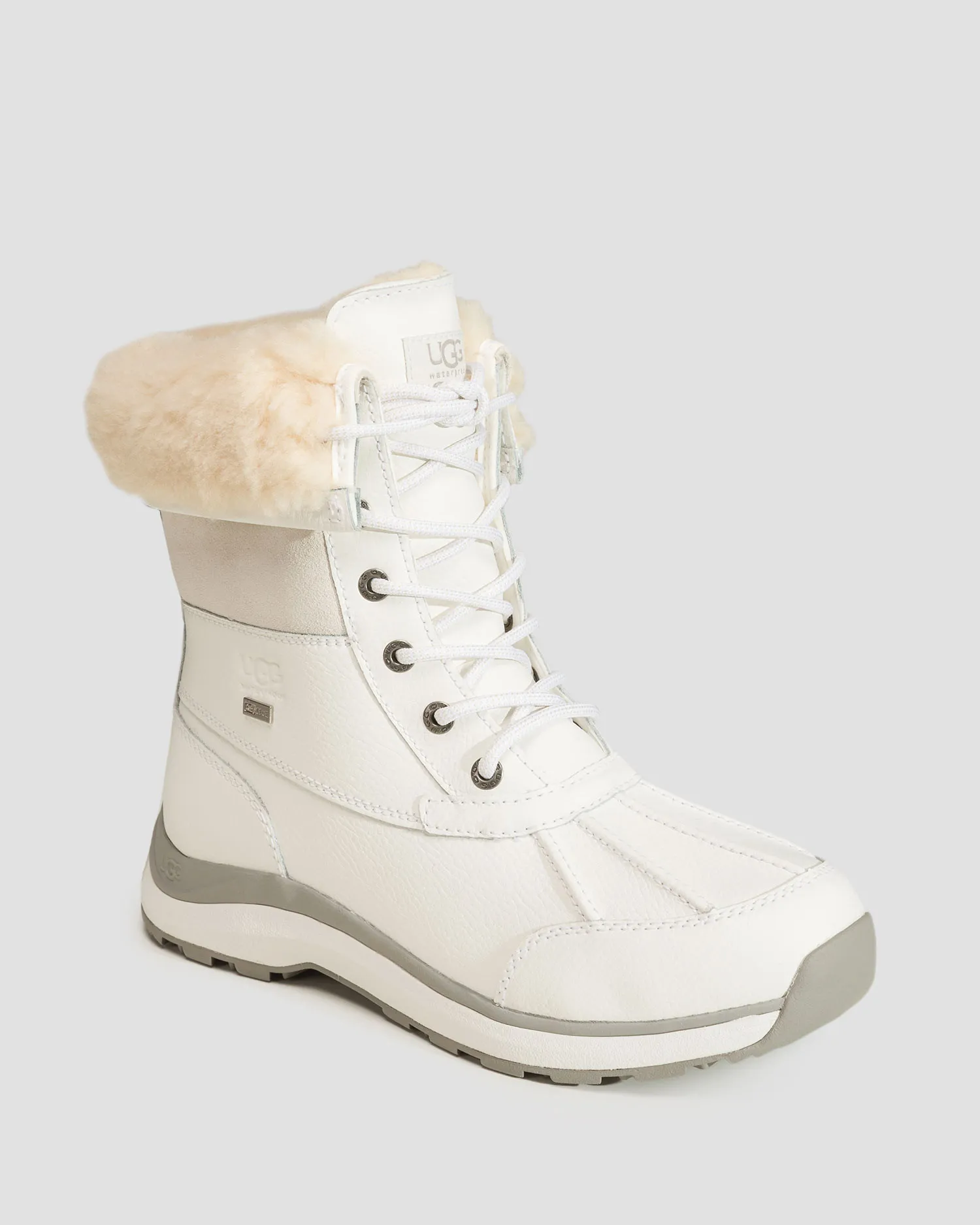 Stivali da neve da donna UGG Adirondack Boot III bianchi 1143530-brwh