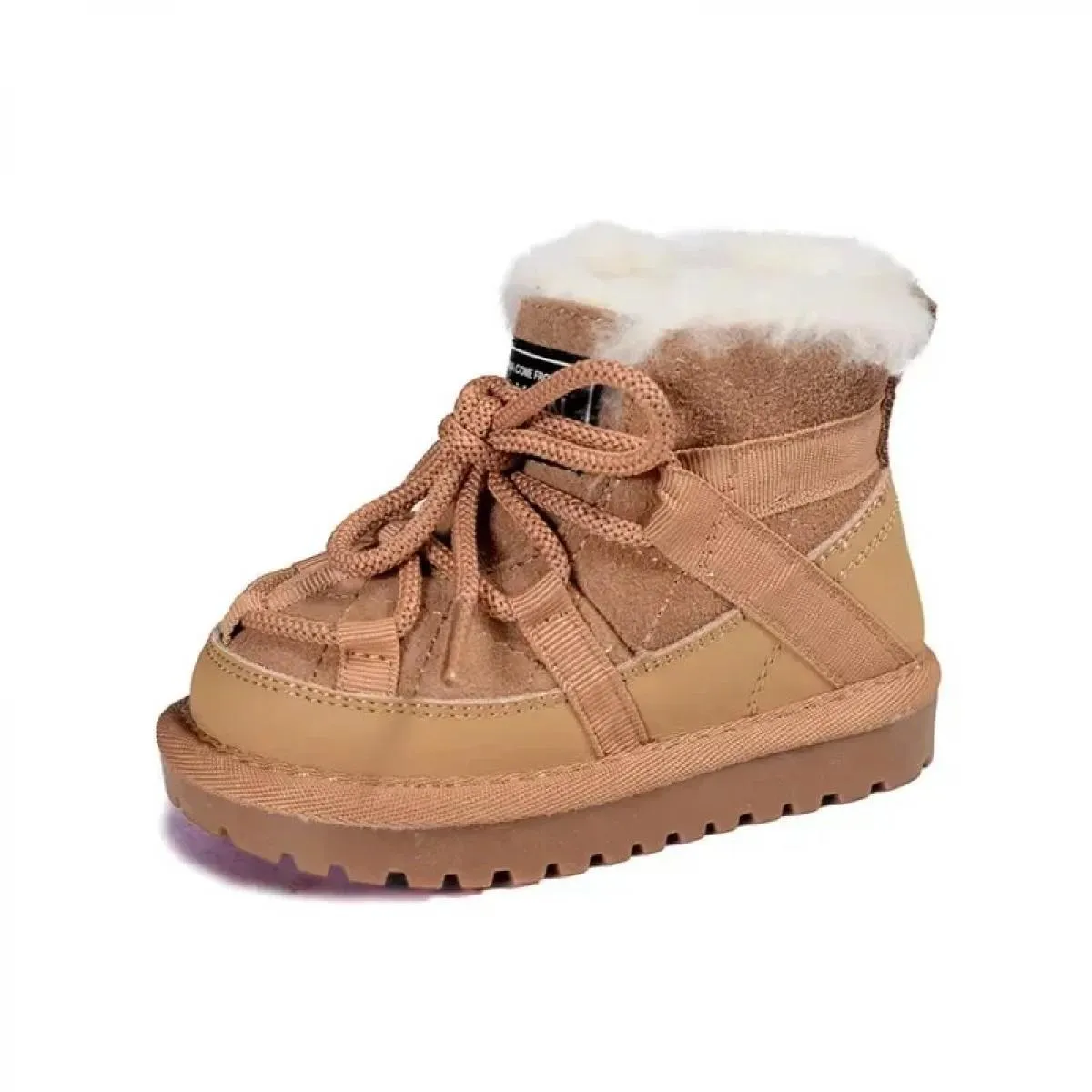 Stivali da neve per bambini invernali Comfort caldo peluche Scarpe da bambino per bambini Scarpe antiscivolo Moda Neonate Stival