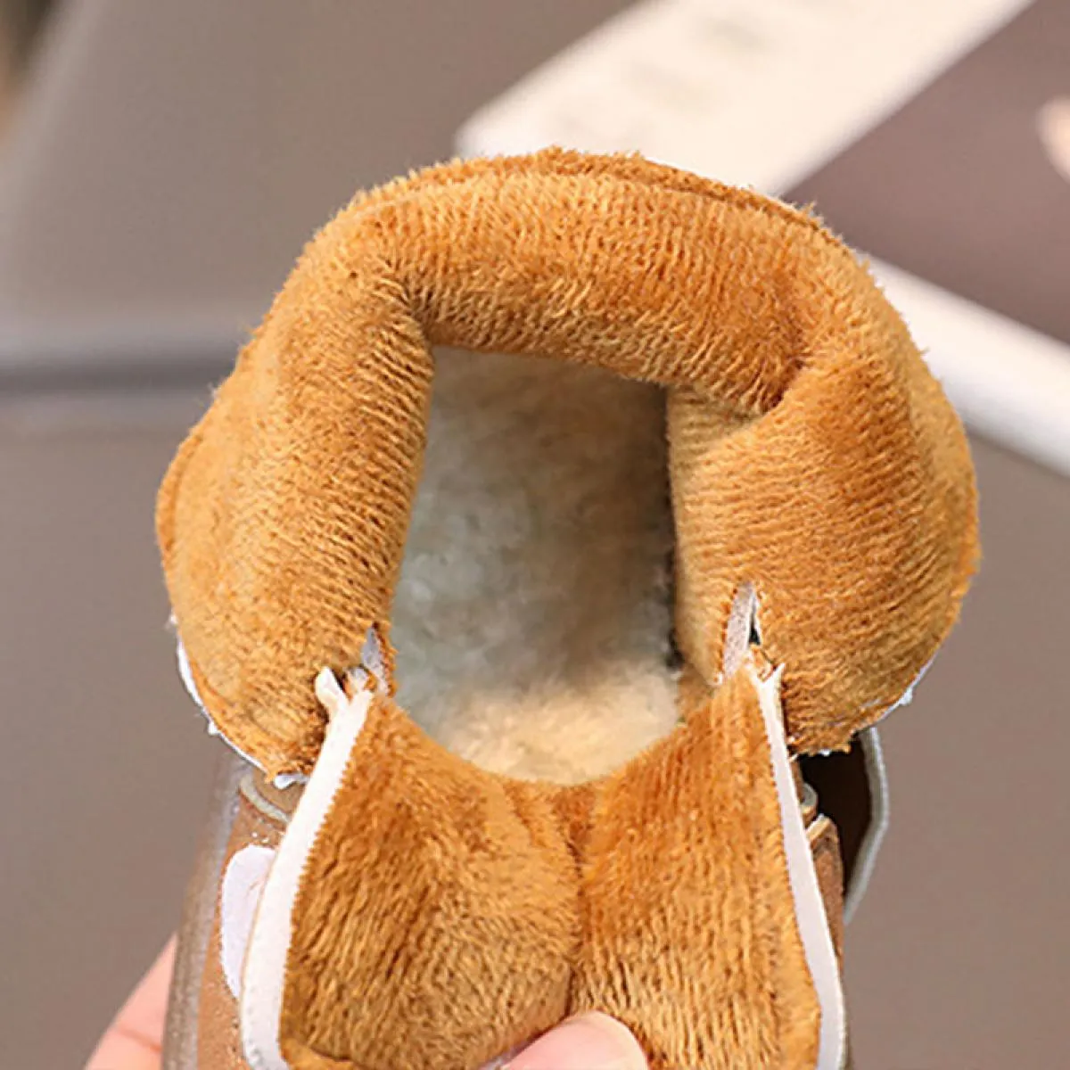 Stivali da neve per ragazzi all'aperto Scarpe da ginnastica piatte alte per bambini per ragazze Casual Scarpe da passeggio in co