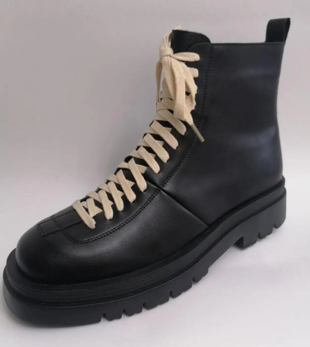 Stivali da uomo firmati Scarpe da locomotiva in pelle Scarpe da uomo robuste Stivali da uomo in pelle