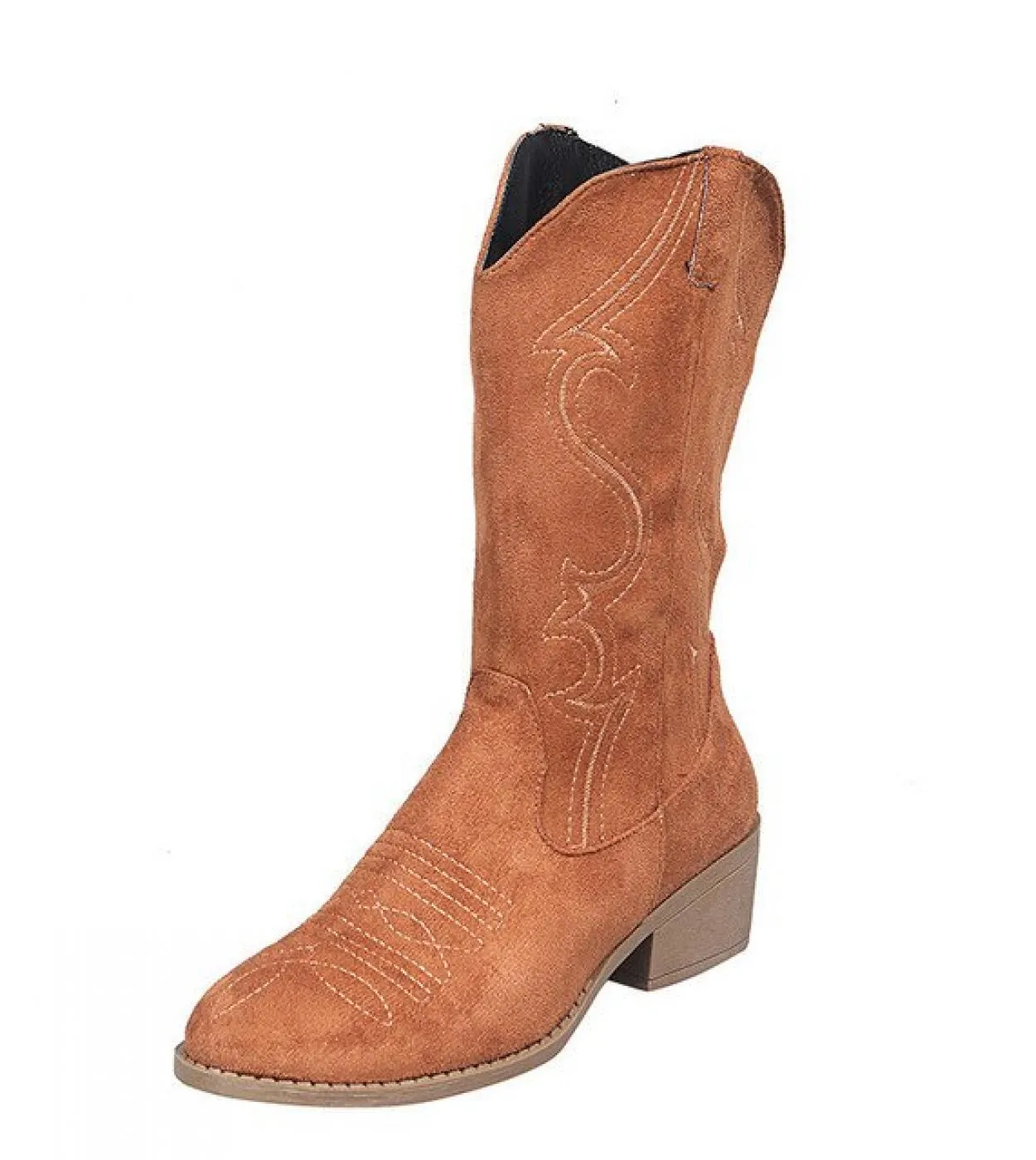 Stivali western da donna Stivali vintage da cavaliere a tubo lungo vintage da donna Ricami da donna Scarpe in pelle con tacco al
