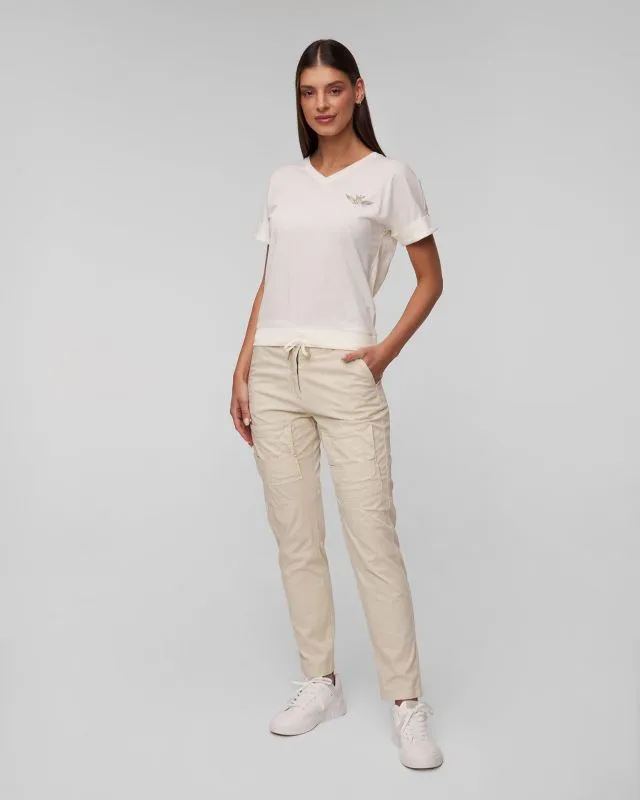 T-shirt bianca da donna Aeronautica Militare