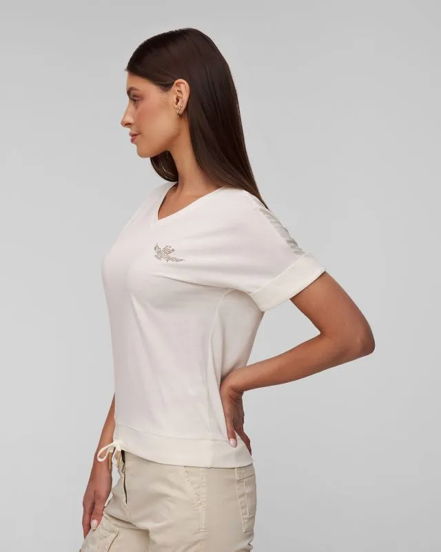 T-shirt bianca da donna Aeronautica Militare