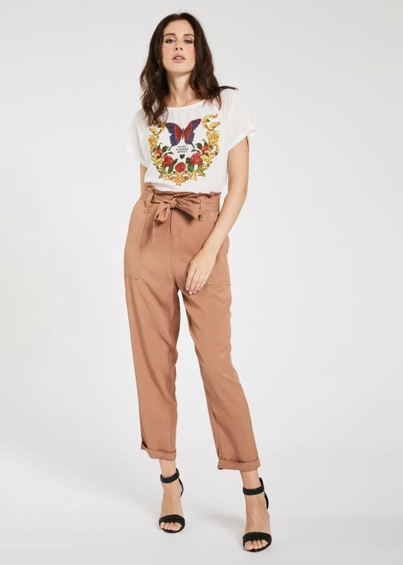 T-shirt con strass