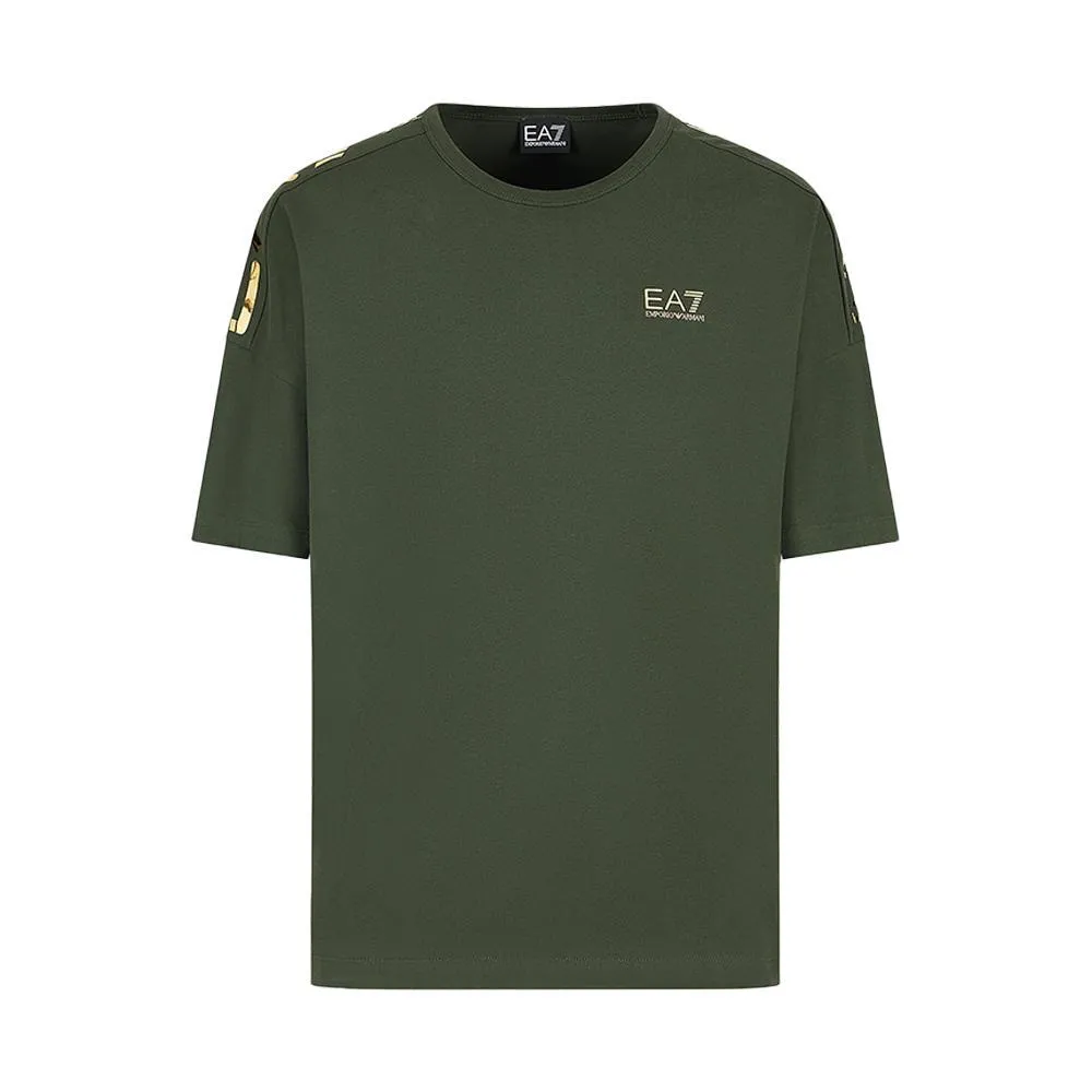  T-SHIRT EA7. VERDE/ORO 