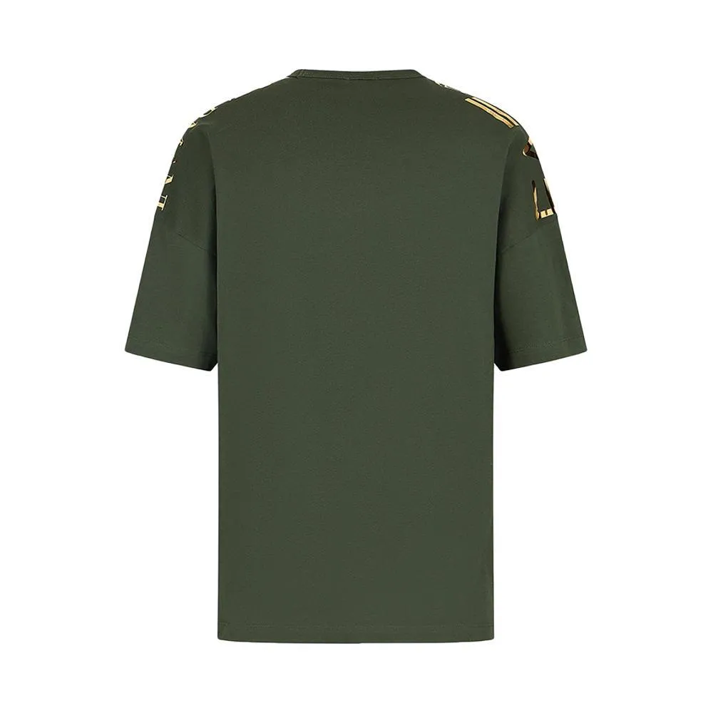  T-SHIRT EA7. VERDE/ORO 