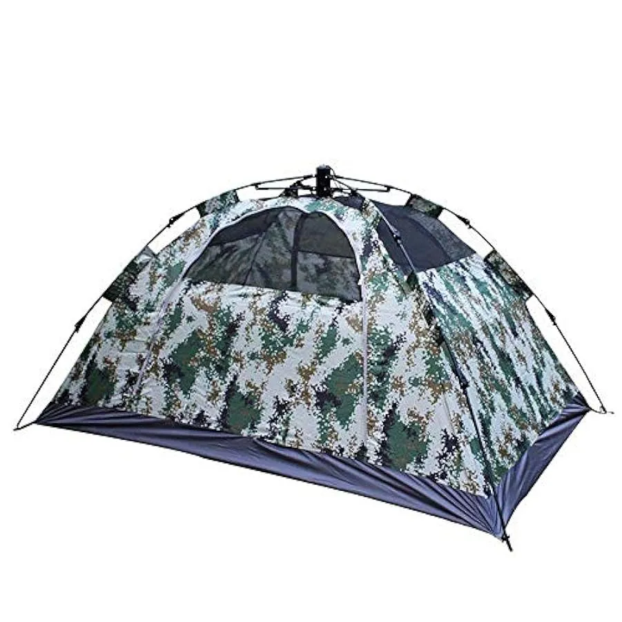 Tenda impermeabile portatile per 4 stagioni, tenda da campeggio per due persone con zaino e sacco a pelo, automatica istantanea,