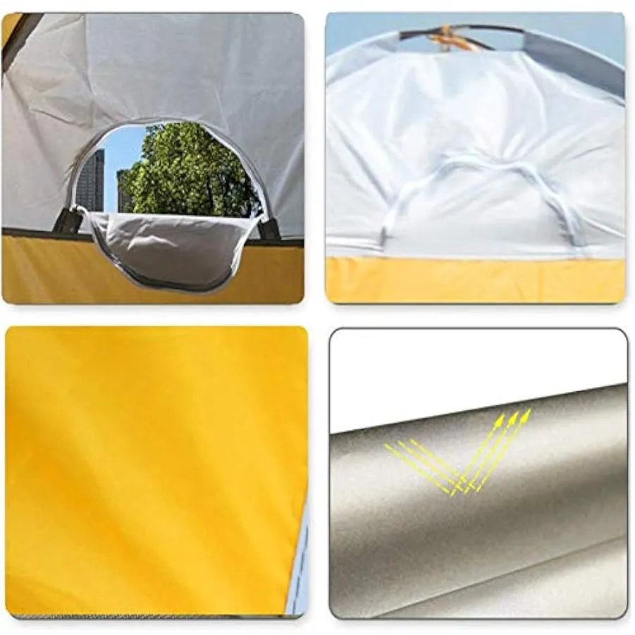 Tenda Leggera,Tenda per Zaino in Spalla all’Aperto,Tenda Pop-up Leggera Impermeabile per 1 Persona,per Campeggio ng Vacanze,Inst