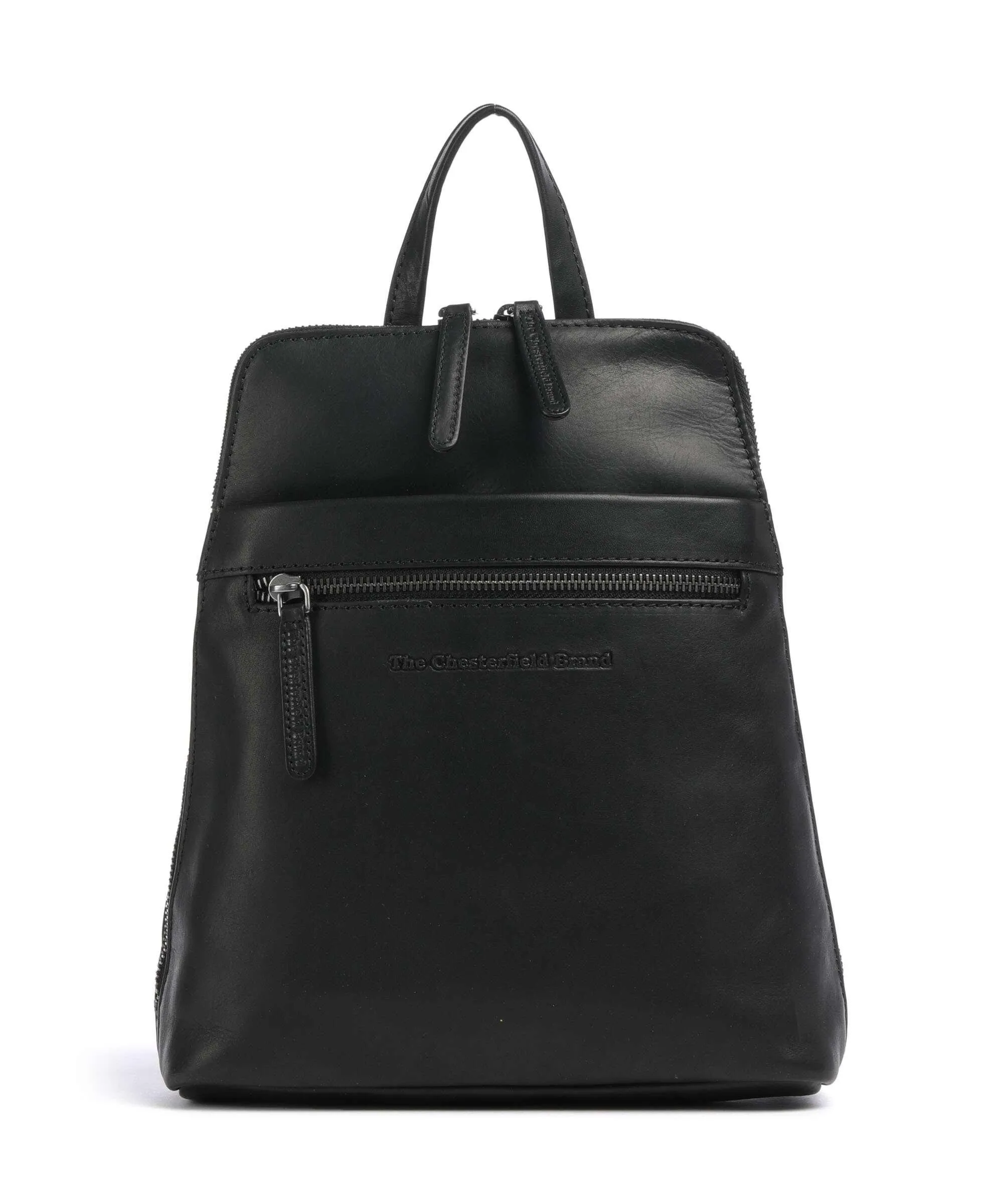  The Chesterfield Brand Cow Wax Pull Up Linford Zaino pelle bovina nero  
