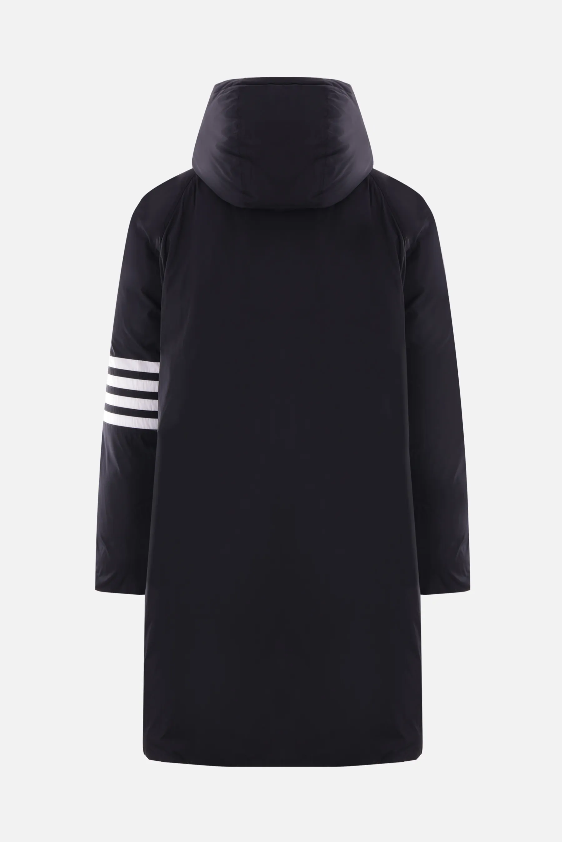 THOM BROWNE piumino oversize in nylon con dettaglio 4-bar