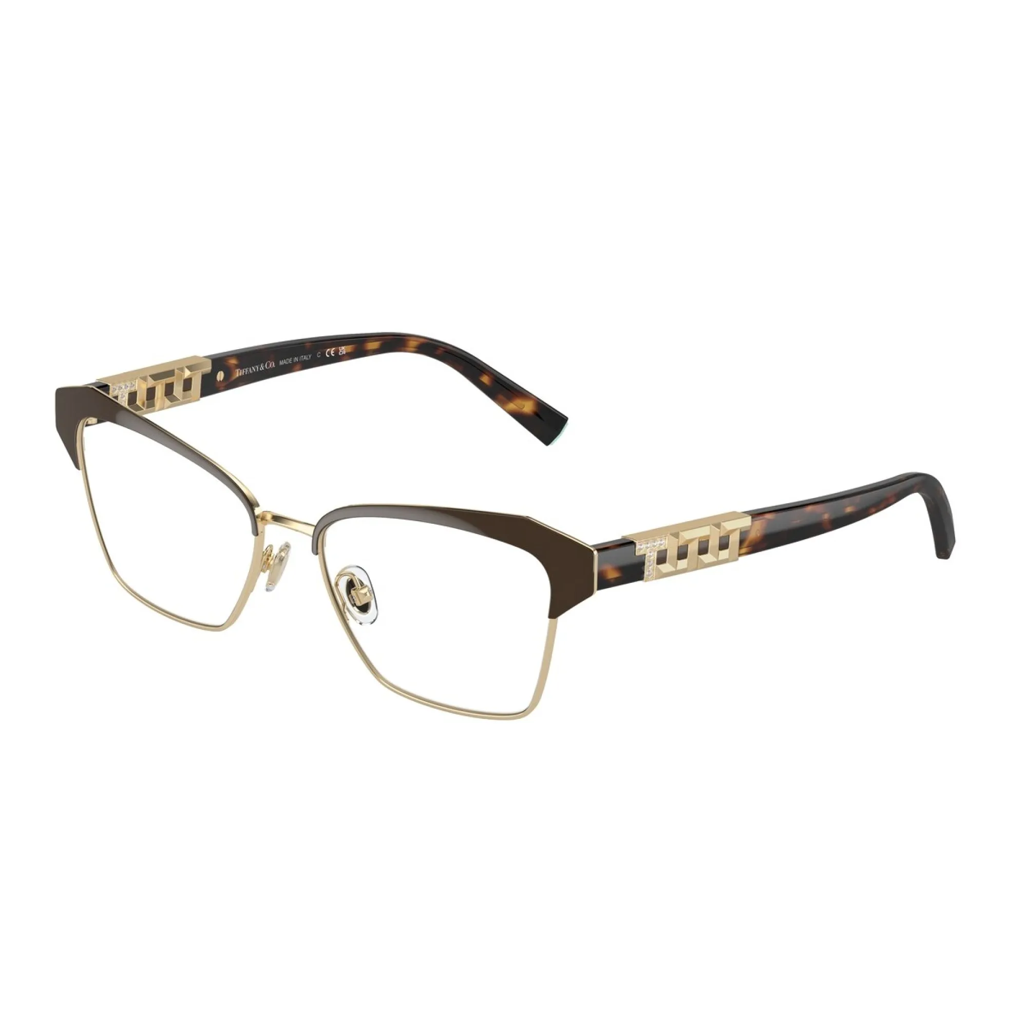   Tiffany TF 1156B - 6204 Marrone Su Oro Pallido | Occhiale Da Vista Donna 