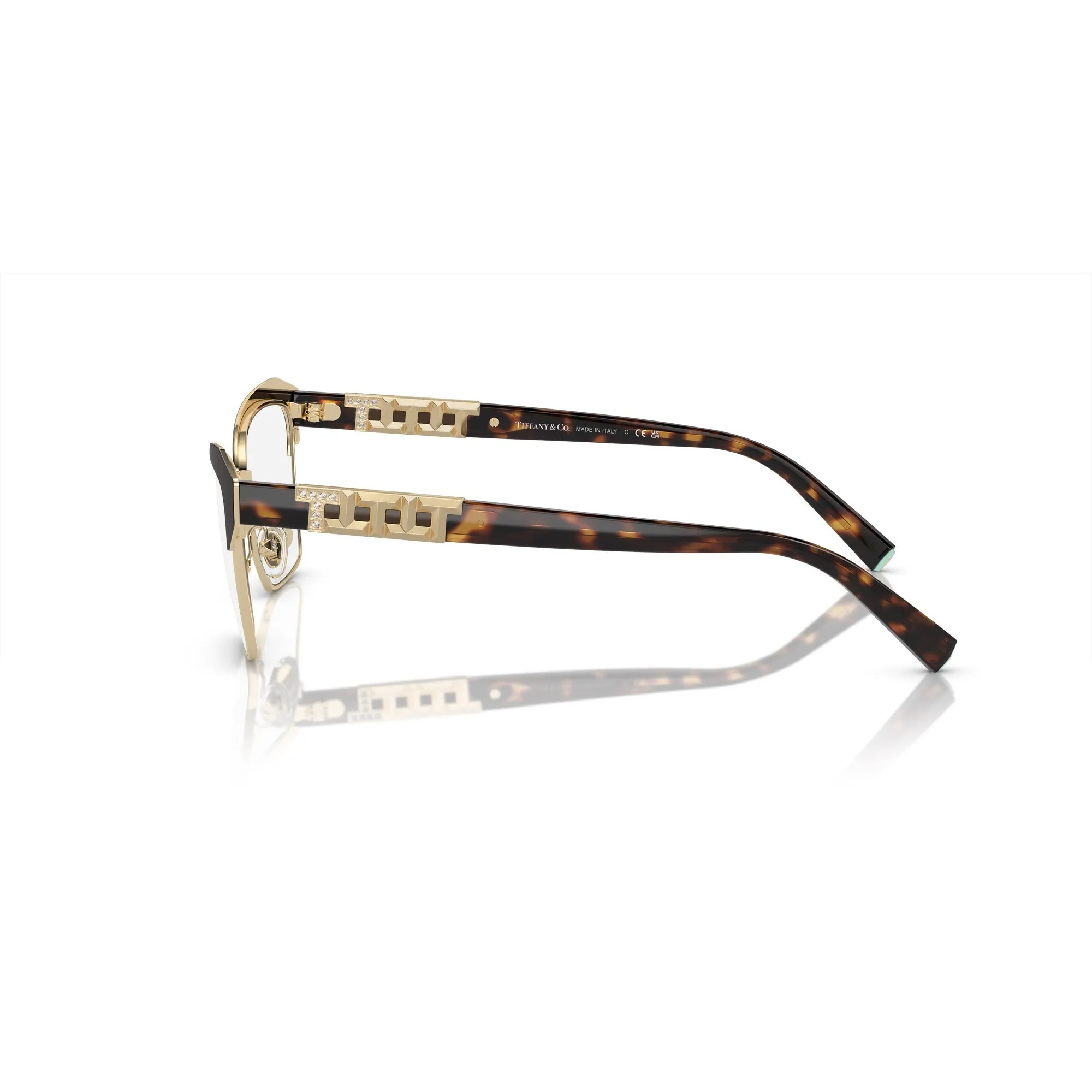   Tiffany TF 1156B - 6204 Marrone Su Oro Pallido | Occhiale Da Vista Donna 