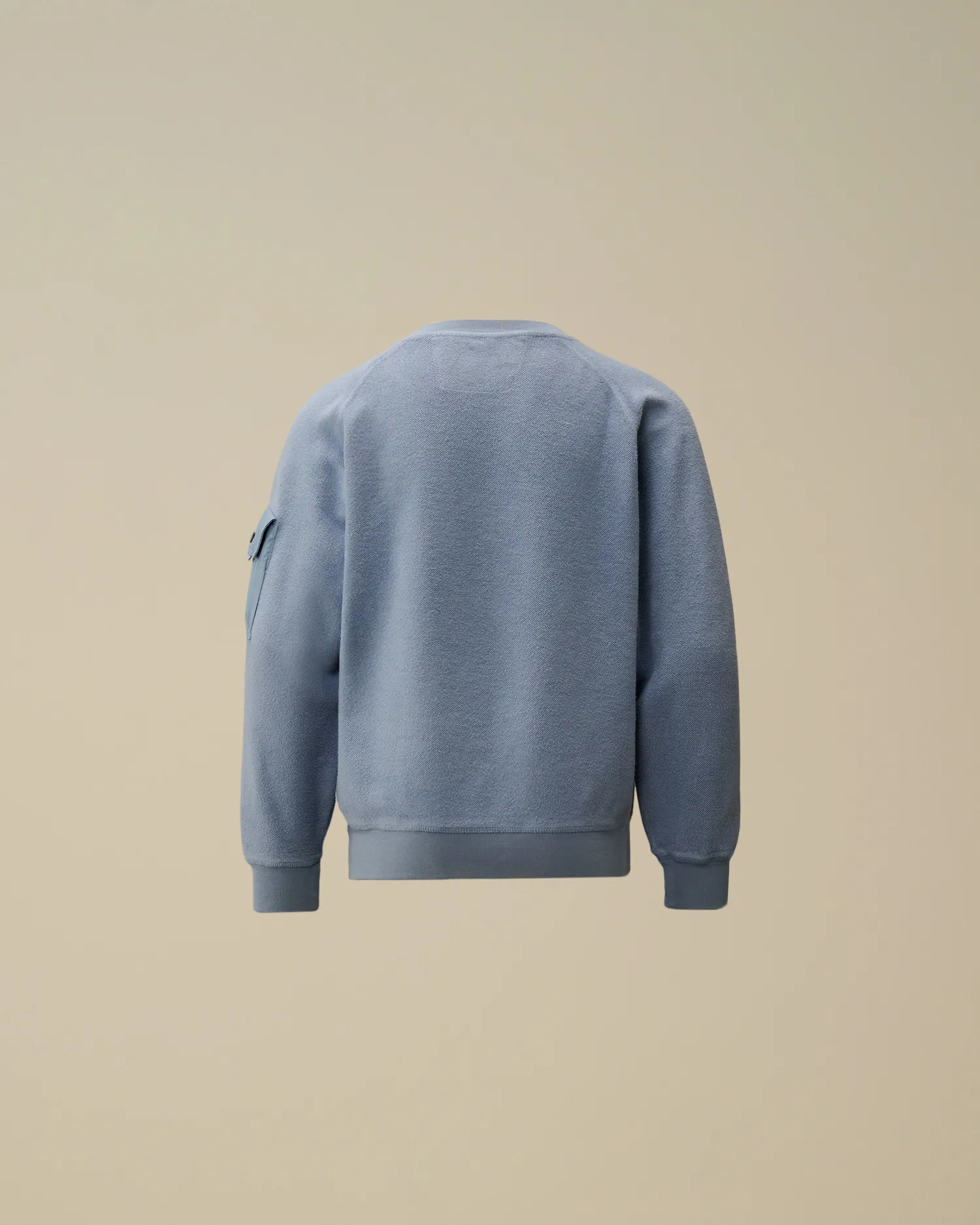 U16 Diagonal Fleece Mixed Boxy Crew Neck Sweatshirt