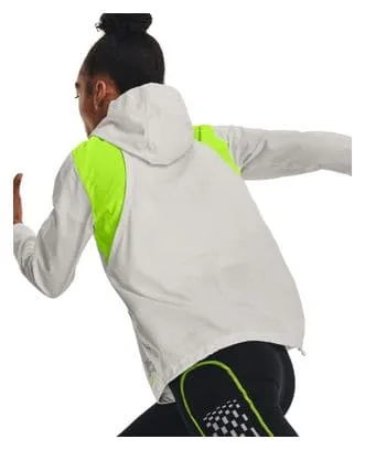 Under Armour Run Anywhere Giacca a vento da donna Bianco Giallo