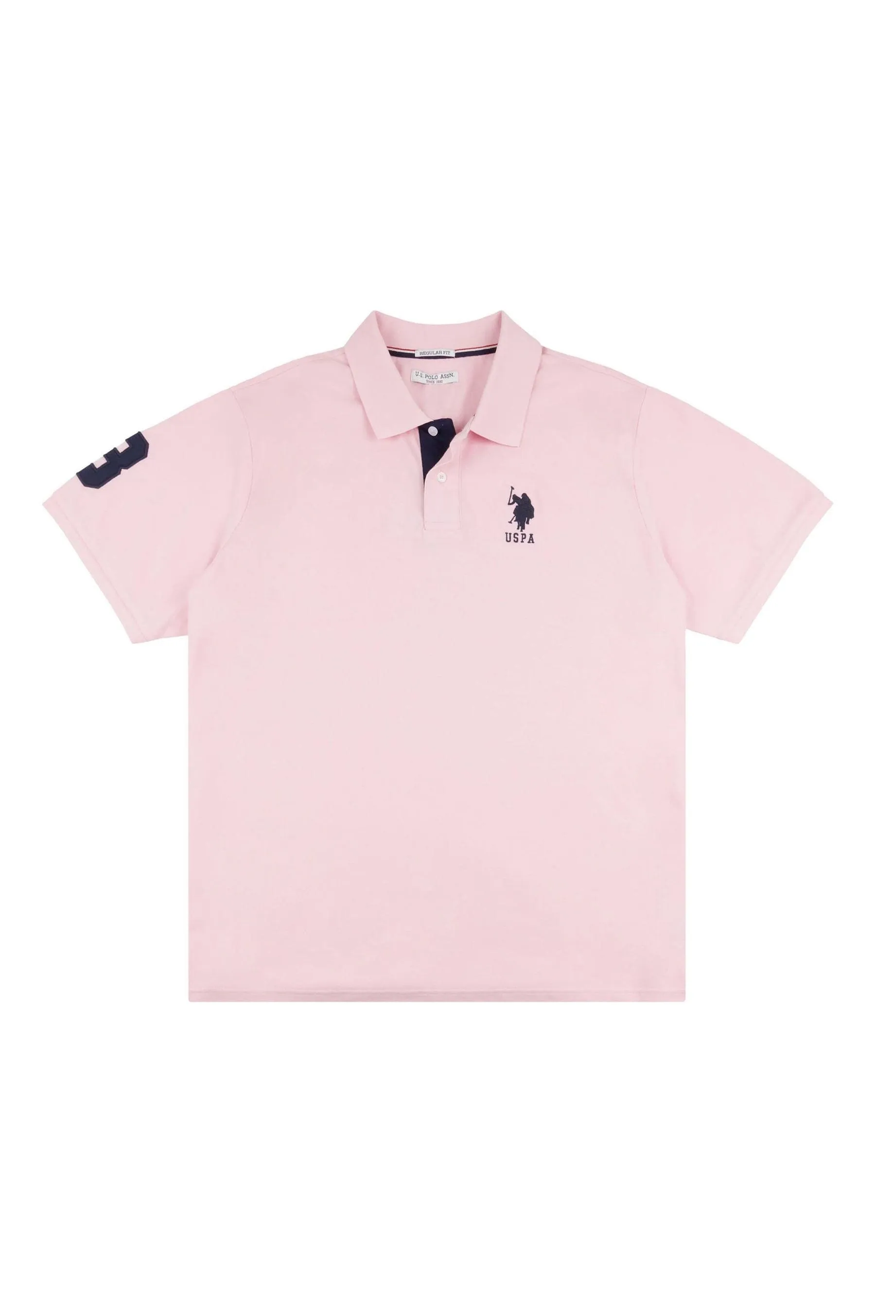 U.S. Polo Assn. Uomo - Player 3 - Polo in piqué con logo e Tall Big & Tall