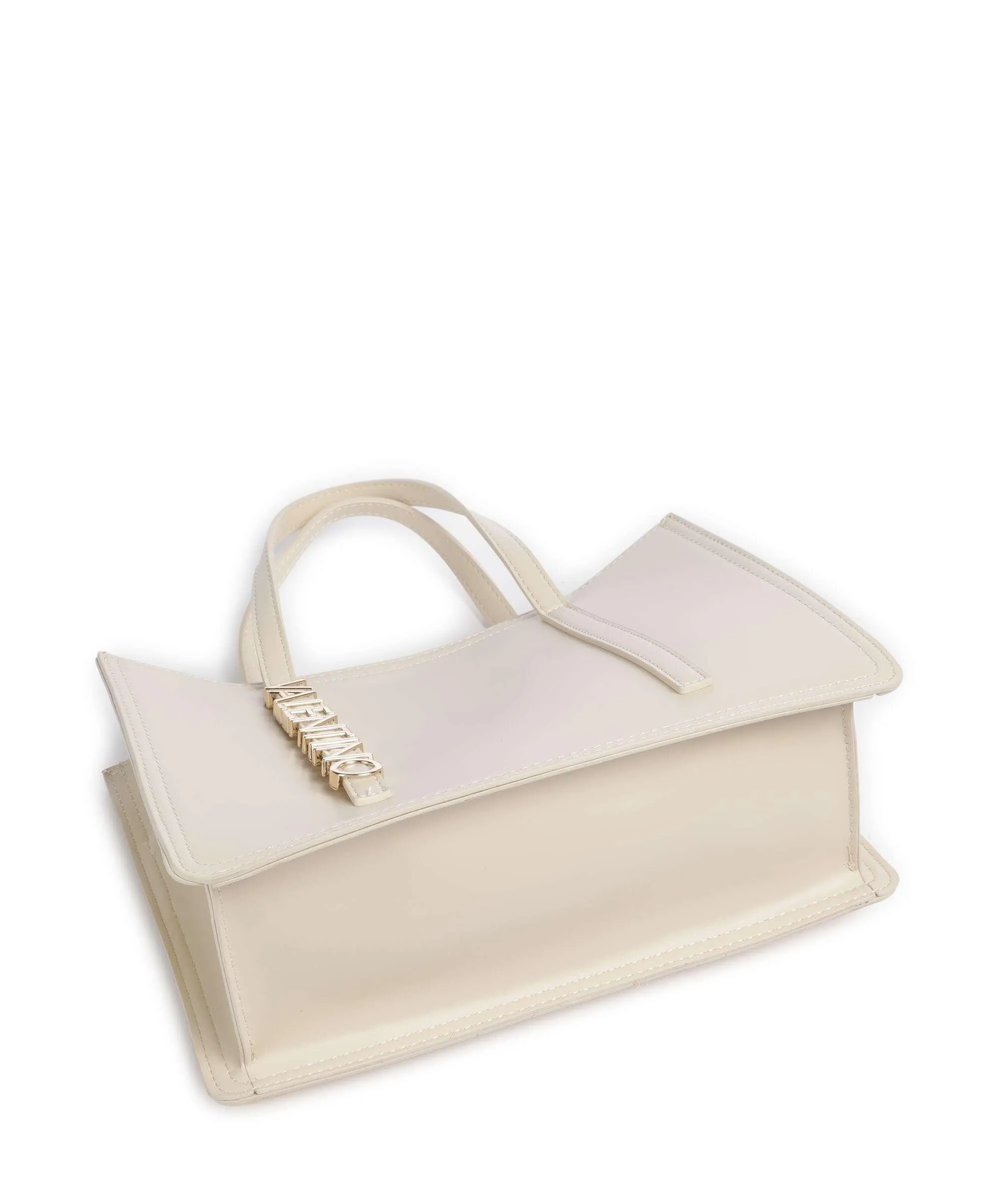  Valentino Bags Wall Re Borsa a mano pelle sintetica avorio  
