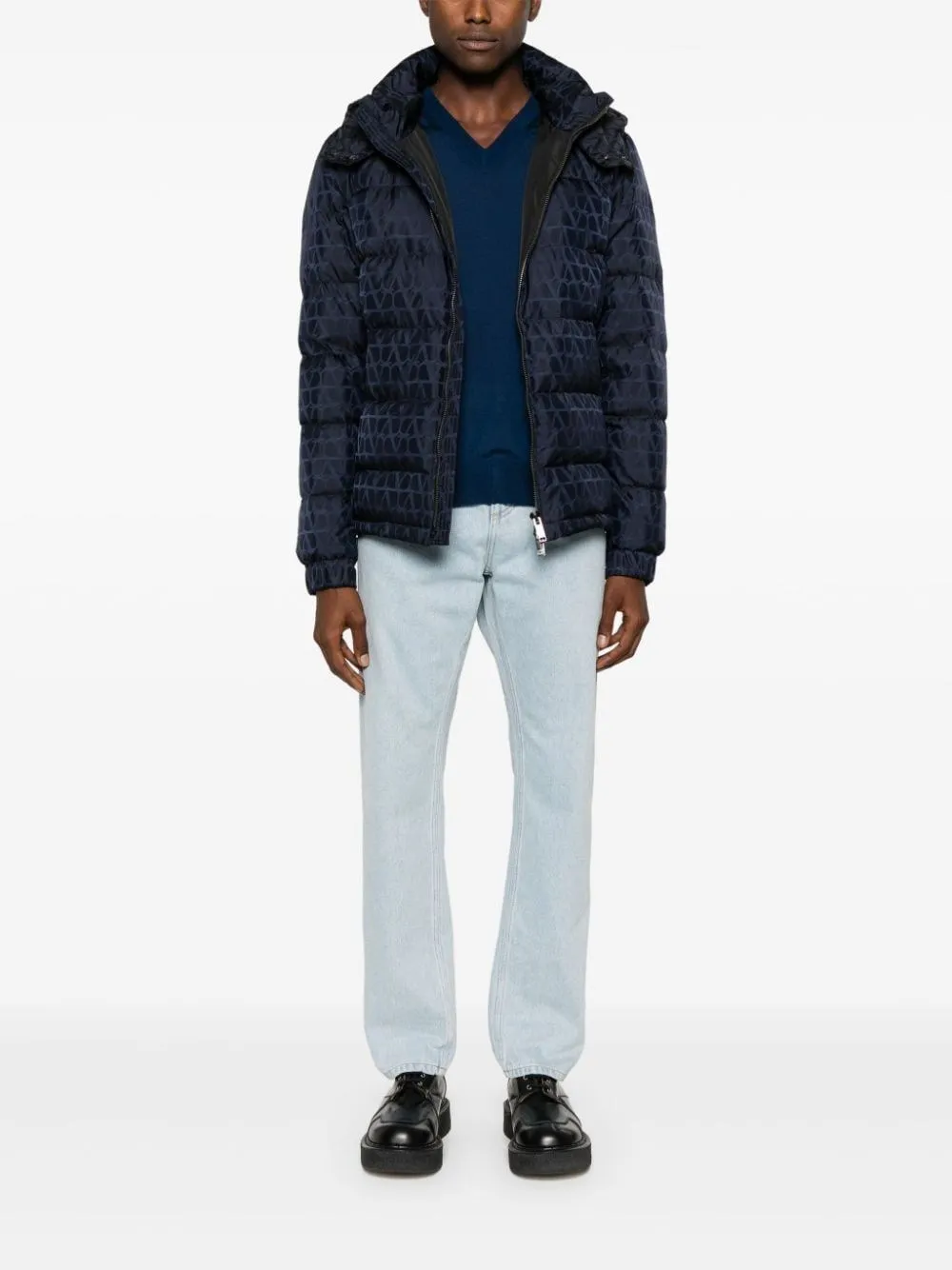   Valentino Garavani  Maglione Vlogo signature blu  