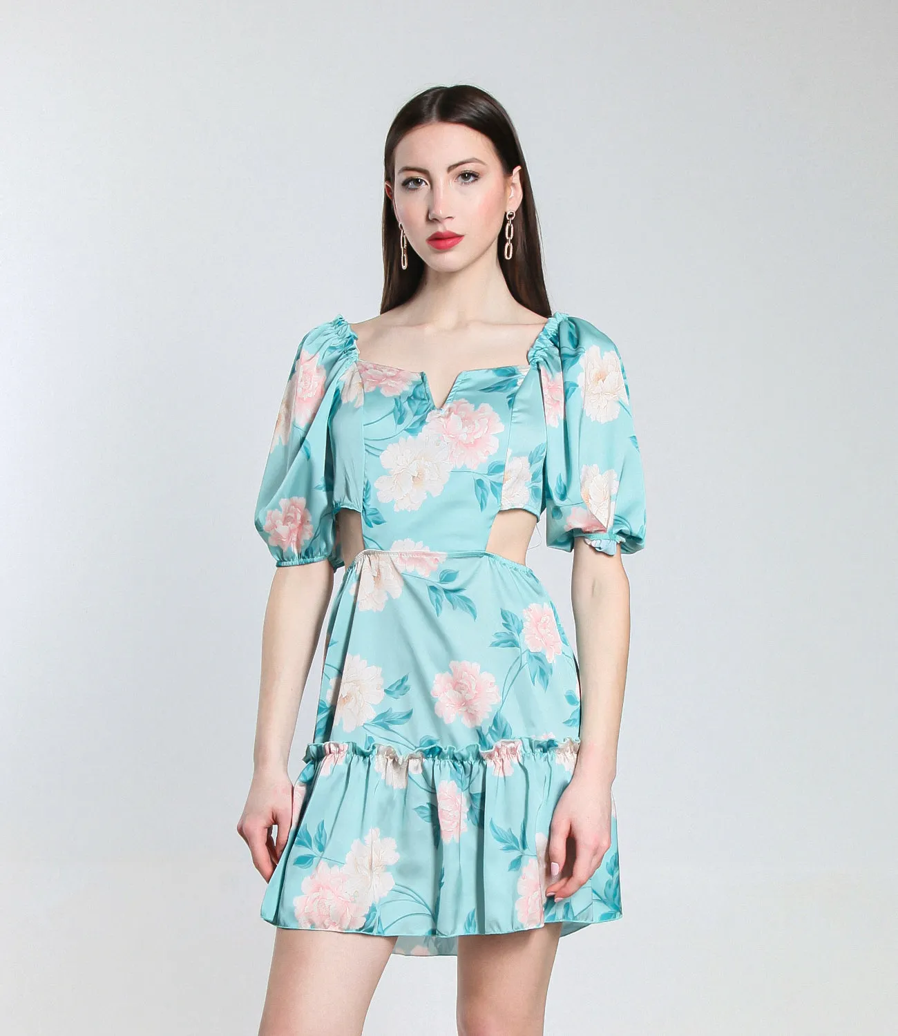 VESTITO ROSES CORTO