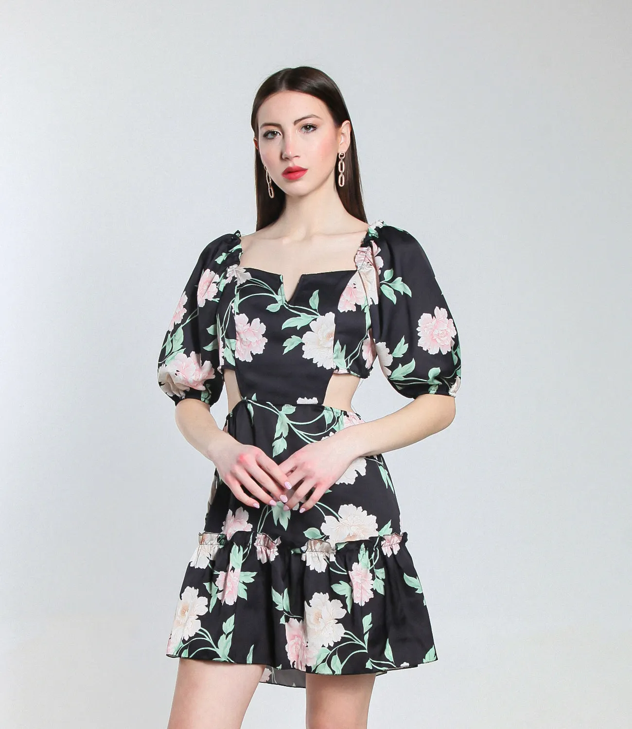 VESTITO ROSES CORTO