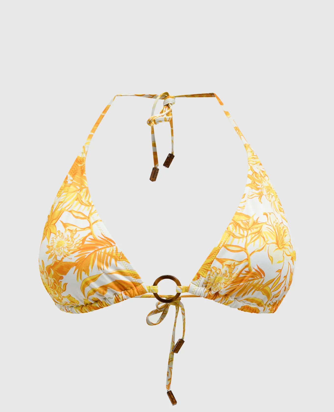 Vilebrequin Corpetto bianco di un costume da bagno con stampa TAHITI FLOWERS LOXAH103
