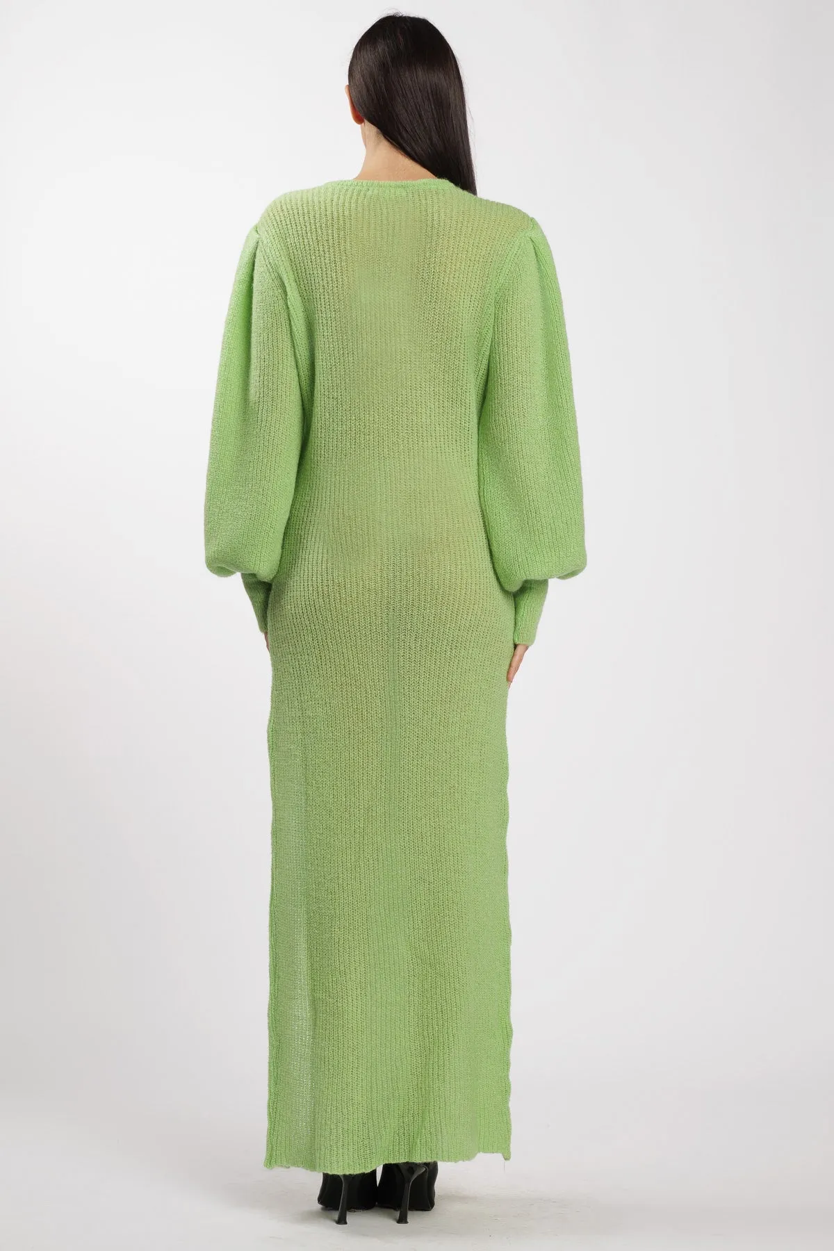 Wool Abito con spacco Mela-